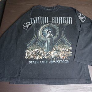 VTG 2003 Dimmu Borgir Death Cult Armageddon Long Sleeve Shirt Sonar Tag Medium